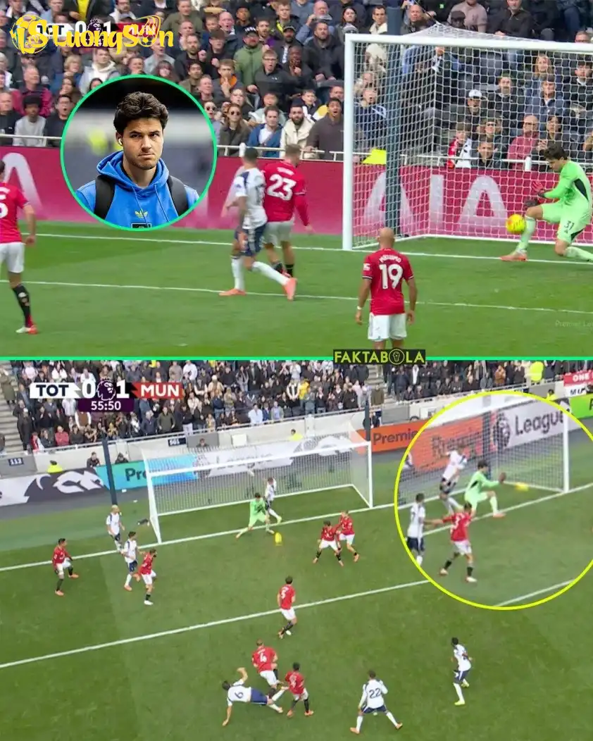 Senne Lammens có 2 pha cản phá xuất thần trước Tottenham (Ảnh: X). Senne Lammens có 2 pha cản phá xuất thần trước Tottenham