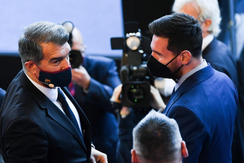 Joan Laporta chia sẻ về việc Lionel Messi trở lại Camp Nou